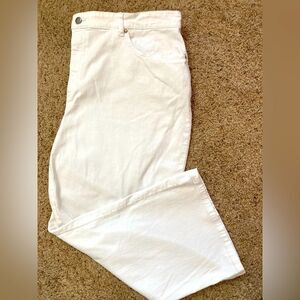 Eileen Fisher Organic Cotton White Denim Jeans